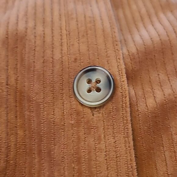 Democracy Women's Corduroy Shirt Jacket In Burnt Orange Rust Size L - Picture 10 of 13